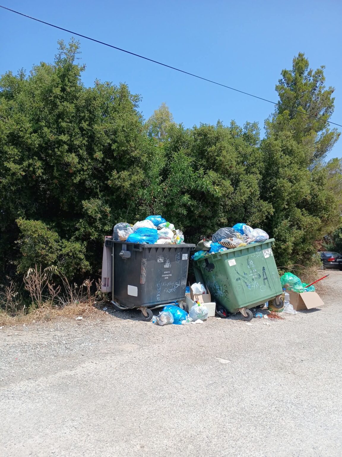 Δήμος Χαλκιδέων: Εκτός ελέγχου η κατάσταση με τα σκουπίδια