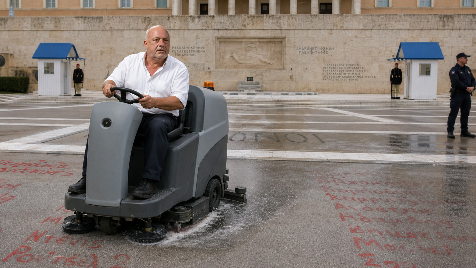 “Μητσοτάκη, πάρε μπουλντόζα και σβήσε τα ονόματα. Μητσοτάκη πάρε θέση αν θες να είσαι ηγέτης της πατρίδας μας. Αυτό εκεί είναι χάλι. Ας δώσει εντολή σε μένα και θα πάω εγώ να τα σβήσω γιατί εγώ είμαι πατριώτης”