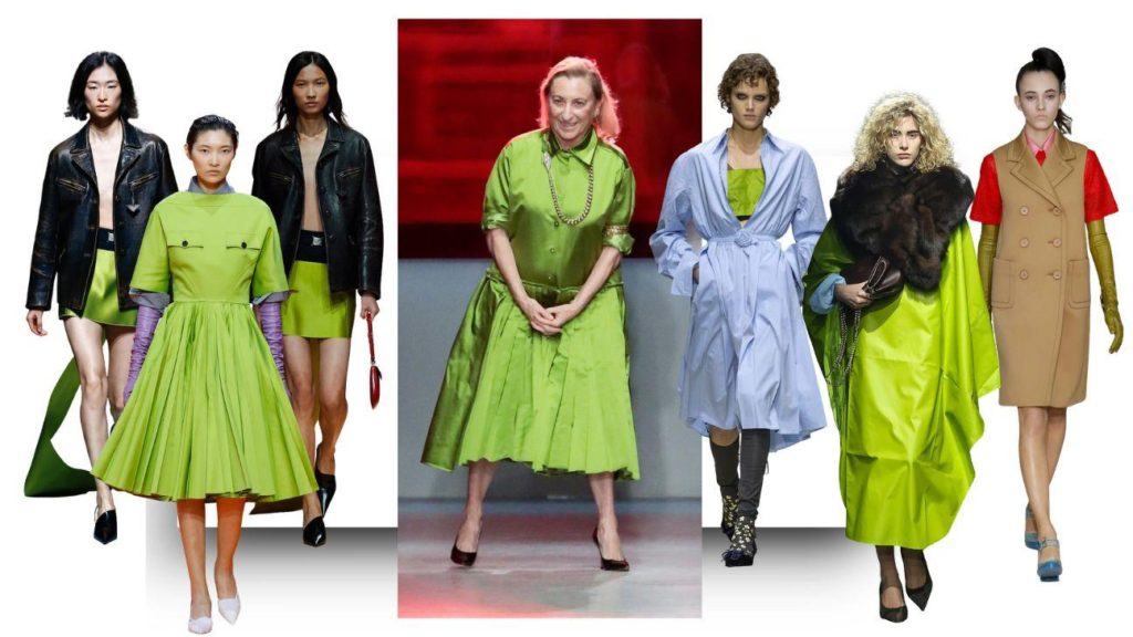 Prada green: Το πιο ιδιαίτερο πράσινο της μόδας και οι αποχρώσεις που του ταιριάζουν