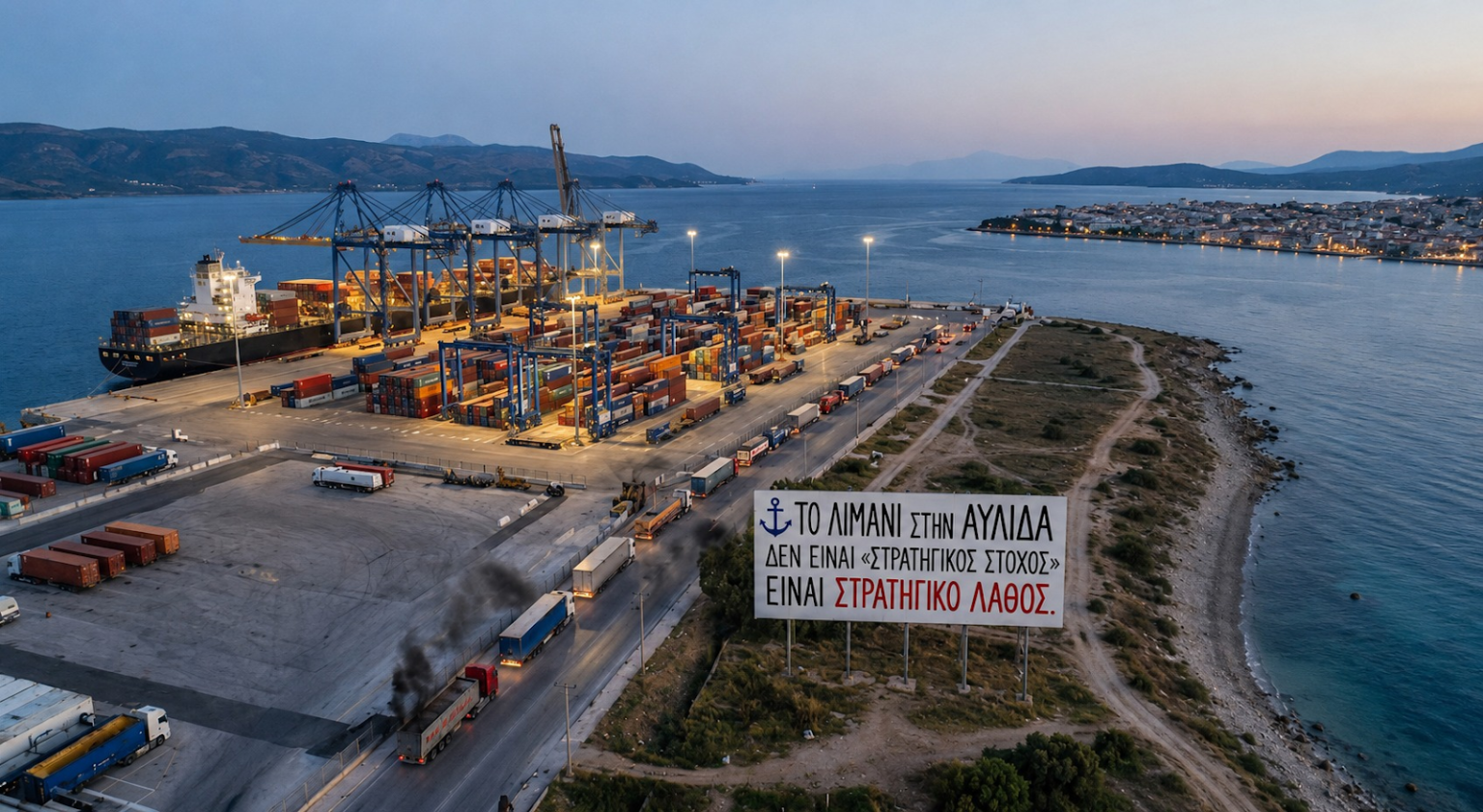 ΤΟ ΛΙΜΑΝΙ ΣΤΗΝ ΑΥΛΙΔΑ ΔΕΝ ΕΙΝΑΙ «ΣΤΡΑΤΗΓΙΚΟΣ ΣΤΟΧΟΣ». ΕΙΝΑΙ ΣΤΡΑΤΗΓΙΚΟ ΛΑΘΟΣ
