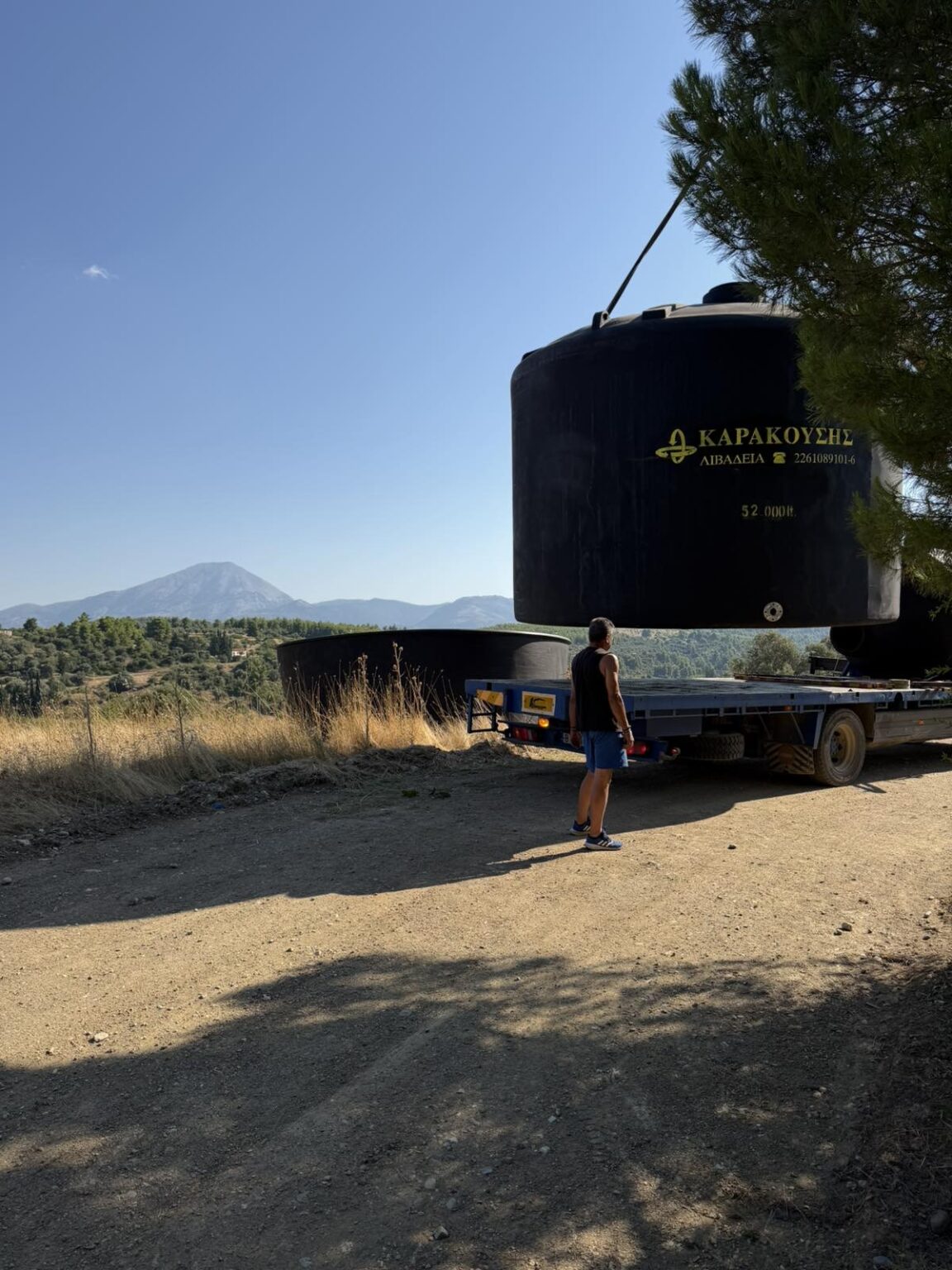 Παραλαβή δεξαμενών δασοπυρόσβεσης για τις ανάγκες πολιτικής προστασίας του Δήμου Διρφύων – Μεσσαπίων