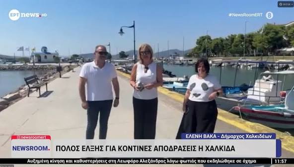 Χαλκίδα: Η δήμαρχος μιλούσε στην ΕΡΤ για «ομορφιές» – Οι πολίτες απαντούσαν με σκουπίδια, λύματα και λακκούβες