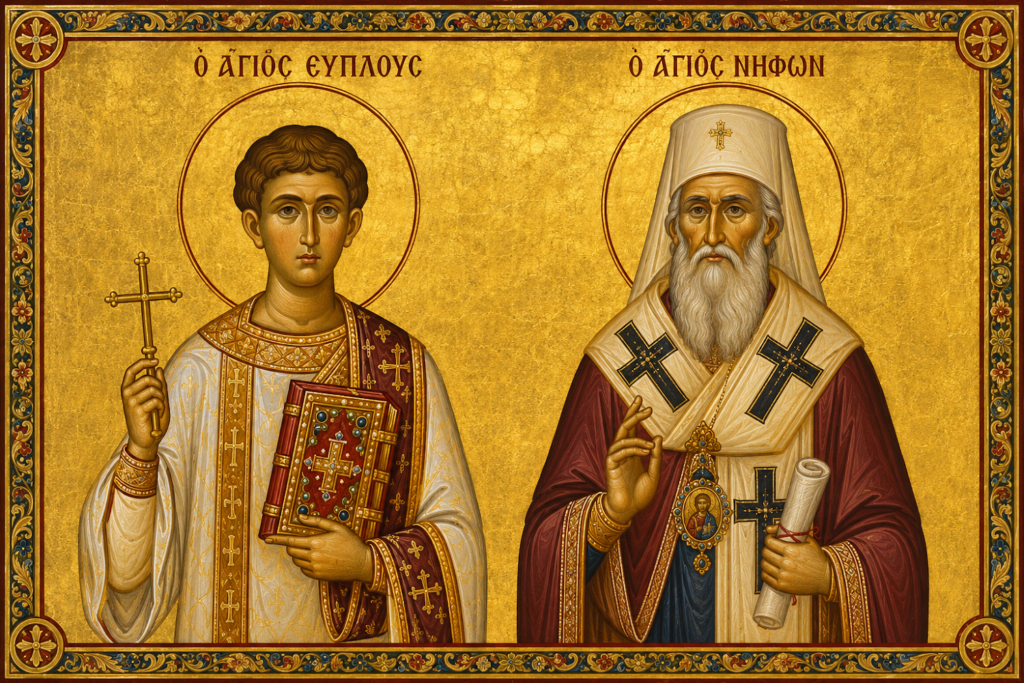Εορτολόγιο 11 Αυγούστου: Ποιοι γιορτάζουν σήμερα – Ο Άγιος Εύπλους και ο Άγιος Νήφων