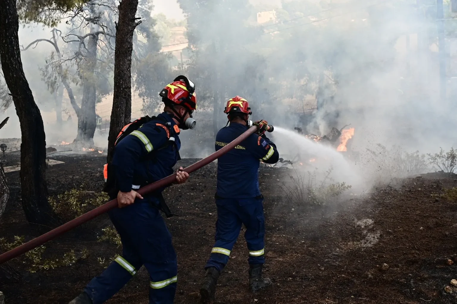 Βοιωτία: Υπό μερικό έλεγχο η φωτιά δίπλα στη λίμνη Υλίκη μετά τη μεγάλη κινητοποίηση
