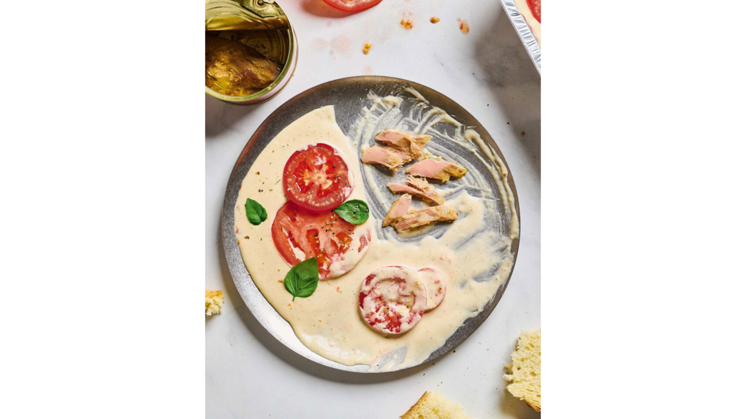 Tonnato (πάστα τόνου – μαγιονέζας) με ντομάτες