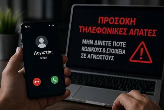 Τηλεφωνικές απάτες: Τα κυκλώματα επιμένουν — Θύμα και 35χρονη στα Ψαχνά